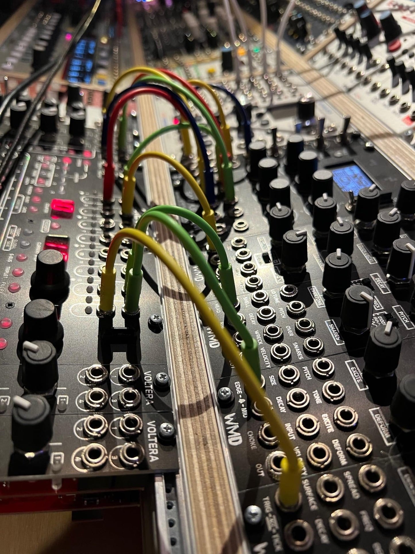 Starving Students Music Supplies Luigi's Modular mPatch Mini Eurorack Patch Cables - Green 2 Each - 5cm, 8cm. &11cm