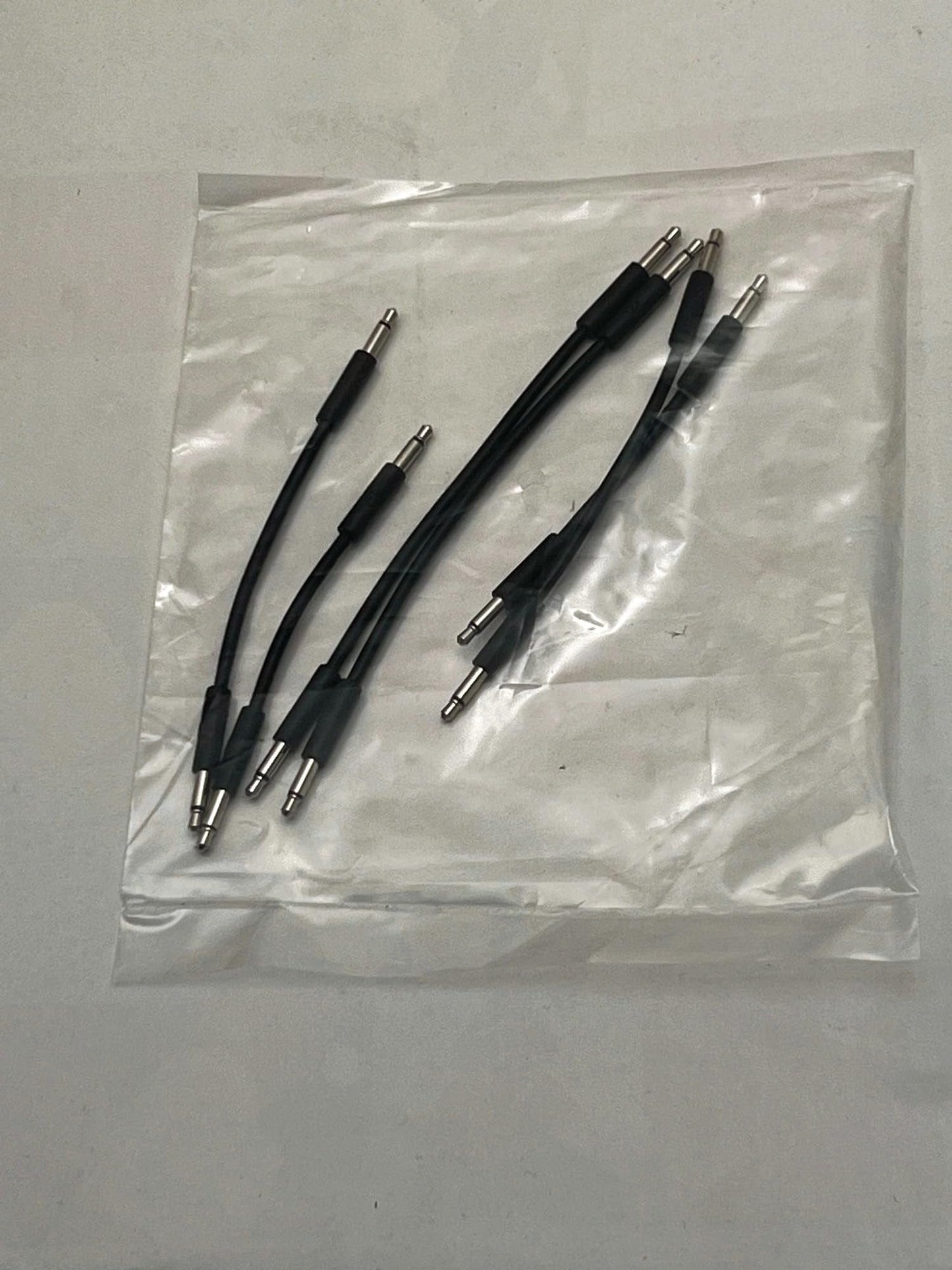 Starving Students Music Supplies Luigi's Modular mPatch Mini Eurorack Patch Cables - 2 Each, 4cm, 6cm & 9cm, Black