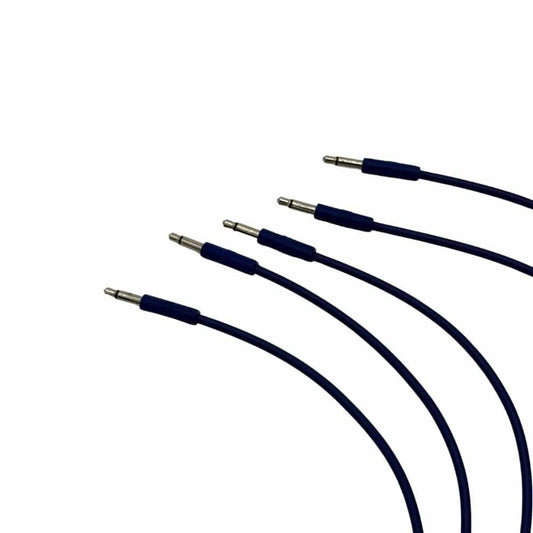 Starving Students Music Supplies Luigi's Modular mPatch Mini Eurorack Patch Cables - Blue 30 cm (12 in) 5 Pack