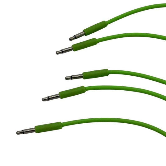 Starving Students Music Supplies Luigi's Modular mPatch Mini Eurorack Patch Cables - Green 15 cm (6 in) 5 Pack