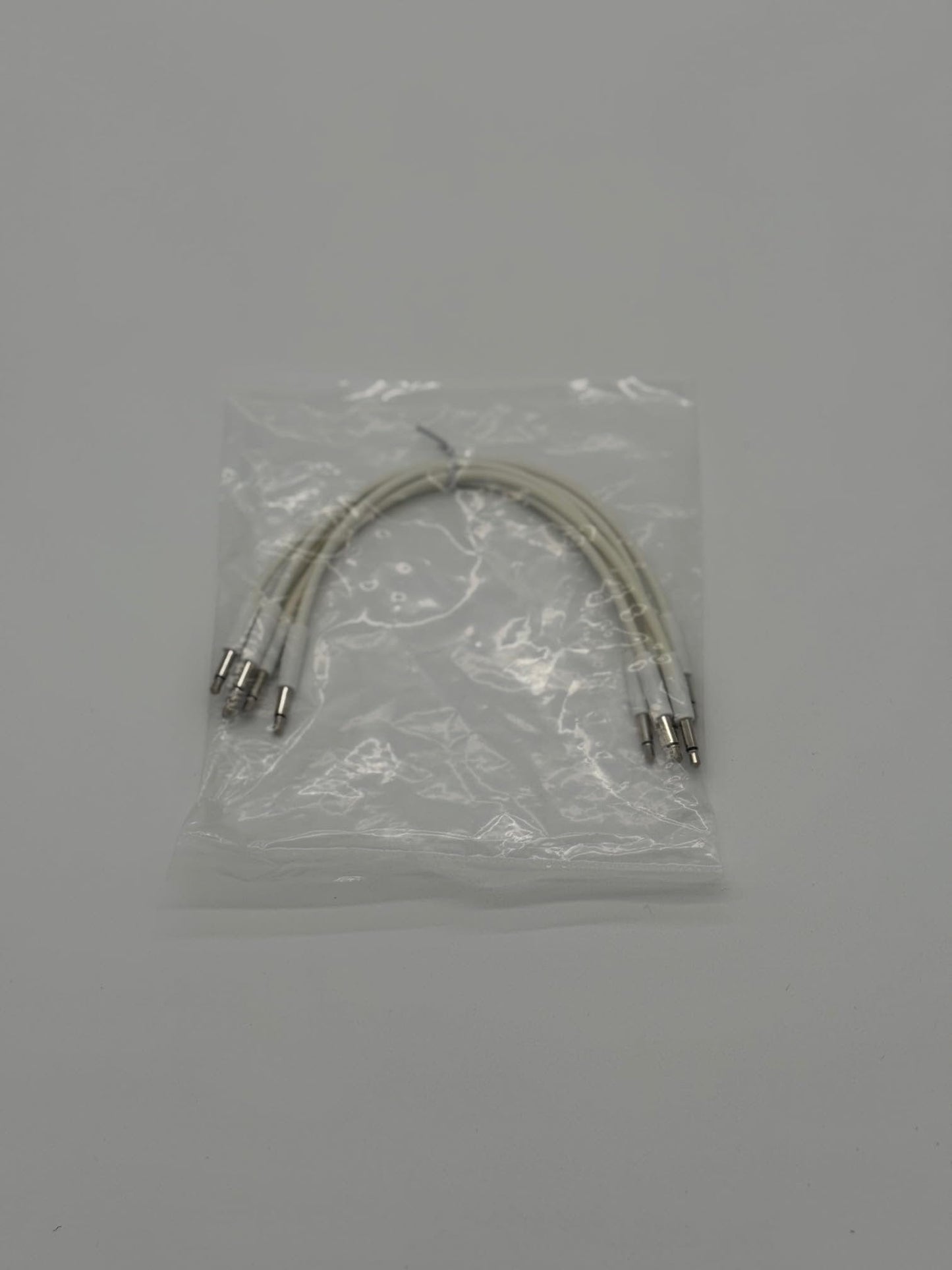 Starving Students Music Supplies Luigi's Modular mPatch Mini Eurorack Patch Cables - White 15 cm (6 in) 5 Pack