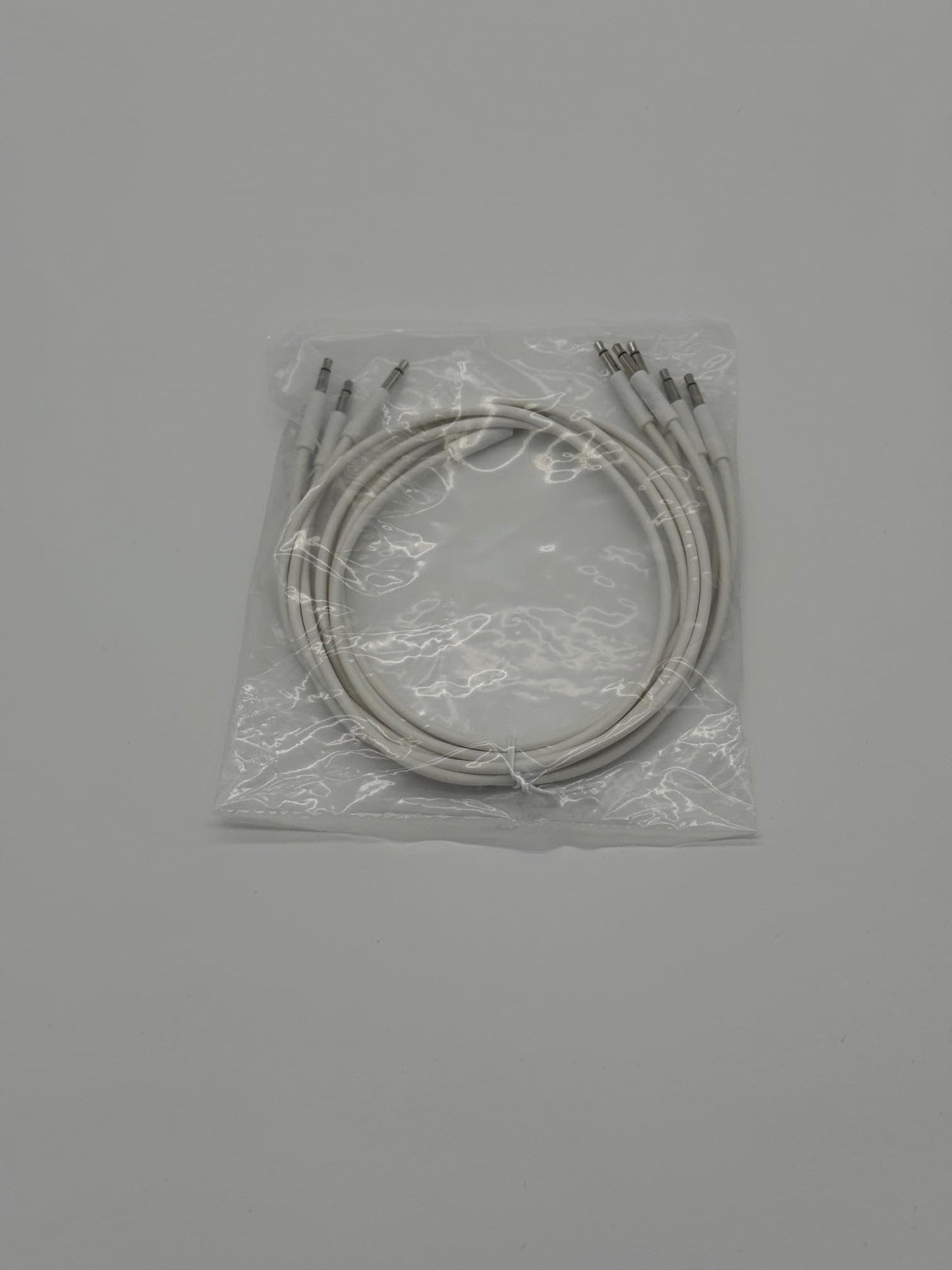 Starving Students Music Supplies Luigi's Modular mPatch Mini Eurorack Patch Cables - White 60 cm (24 in) 5 Pack
