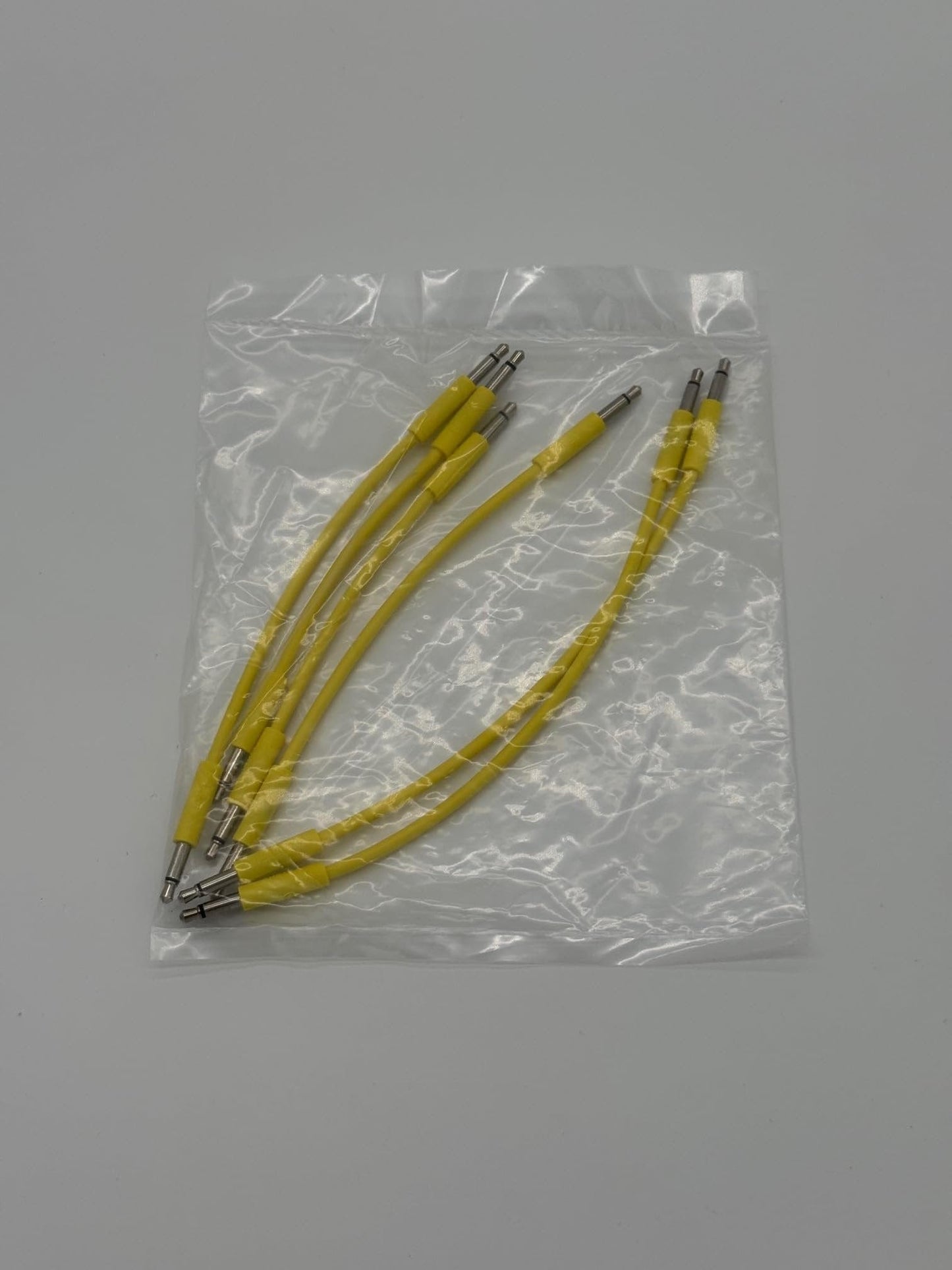 Starving Students Music Supplies Luigi's Modular mPatch Mini Eurorack Patch Cables - Yellow 2 Each - 5cm, 8cm. &11cm