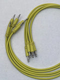 Luigi's Modular Supply Spaghetti Eurorack Patch Cables - Package of 5 Yellow Cables, 6" (15 cm)