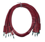 Luigis Modular Supply Spaghetti Eurorack Patch Cables - Package of 5 Pink Cables, 24 (60 cm)