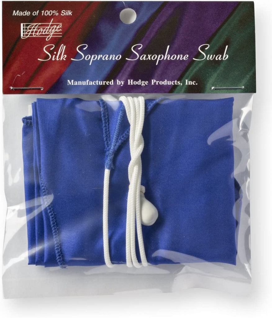 Hodge Silk Soprano Saxophone Swab - Blue