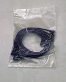 Luigis Modular M-PAR Right Angled Eurorack Patch Cables - Package of 5 Purple Cables, 24 (60 cm)