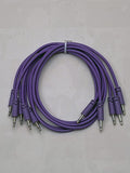 Luigis Modular Supply Spaghetti Eurorack Patch Cables - Package of 5 Purple Cables, 24 (60 cm)