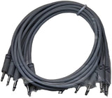 Luigis Modular Supply Spaghetti Eurorack Patch Cables - Package of 5 Light Gray Cables, 24 (60 cm)