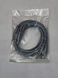 Luigis Modular Supply Spaghetti Eurorack Patch Cables - Package of 5 Light Gray Cables, 18 (45 cm)