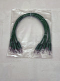 Luigis Modular Supply Spaghetti Eurorack Patch Cables - Package of 5 Green Cables, 12" (30 cm)