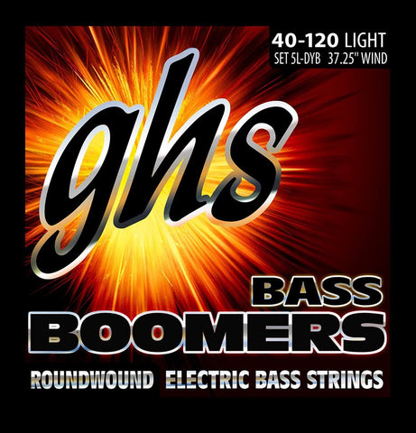 GHS Strings 5L-DYB Electric Bass Boomer String Sets Nickel Plated Guitar Strings, Light