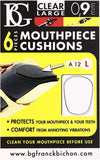 BG A12L Large Mouthpiece Patches - 0.9mm, 6 Pack - Clear