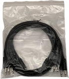 Luigis Modular Supply Spaghetti Eurorack Patch Cables - Package of 5 Black Cables, 36 (90 cm)