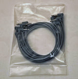 Luigis Modular M-PAR Right Angled Eurorack Patch Cables - Package of 5 Gray Cables, 18" (45 cm)